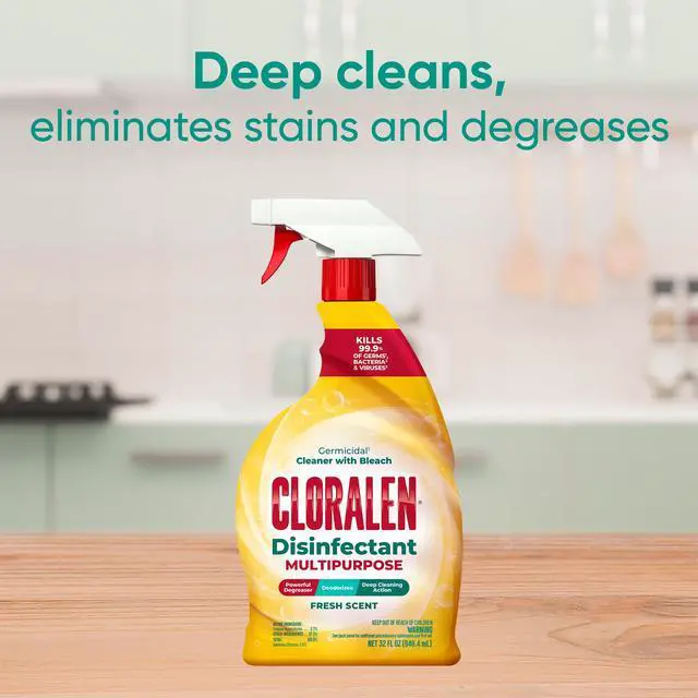Alt view image 3 of 5 - Cloralen All Purpose Cleaner with Bleach Spray, 32 fl oz, Fresh Scent