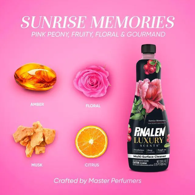 Alt view image 5 of 6 - PINALEN Luxury Liquid Multipurpose Cleaner, Sunrise Memories, 28 fl oz