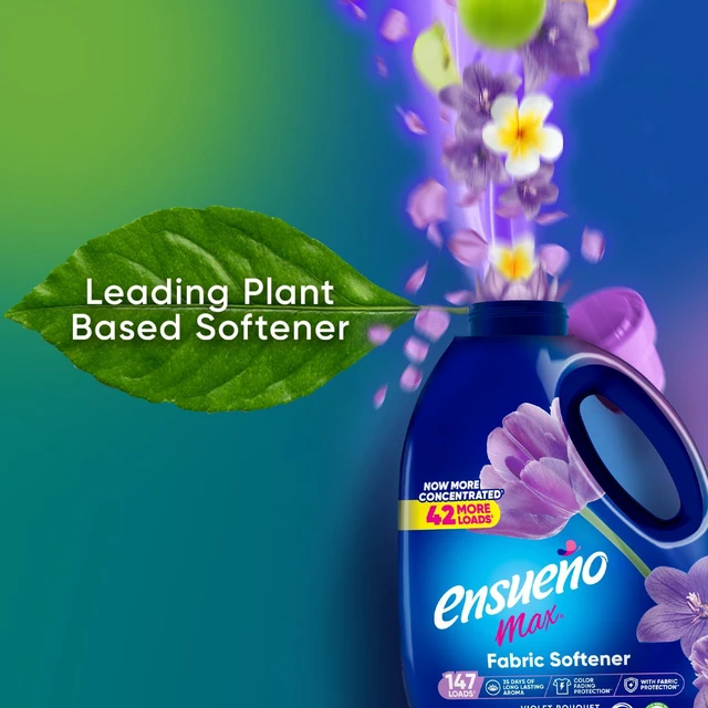 Alt view image 2 of 6 - Ensueo Max Liquid Fabric Softener - Violet Bouquet Scent - 125 fl oz