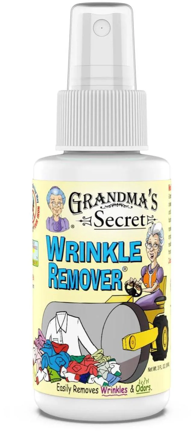 Main image of Grandma's Secret Wrinkle Remover Spray, Fabric Refresher, Chlorine Bleach and Toxin-Free, 3oz