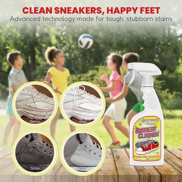 Alt view image 5 of 6 - Grandma's Secret Shoe Cleaner 16 oz - Stain Remover Spray for Rubber, Canvas, Leather, Sneakers, Outdoor Shoes, Slippers, Moccasins