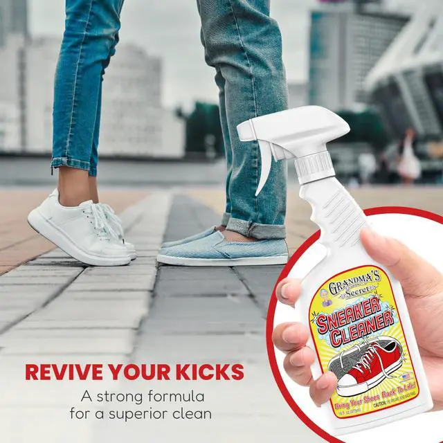Alt view image 6 of 6 - Grandma's Secret Shoe Cleaner 16 oz - Stain Remover Spray for Rubber, Canvas, Leather, Sneakers, Outdoor Shoes, Slippers, Moccasins