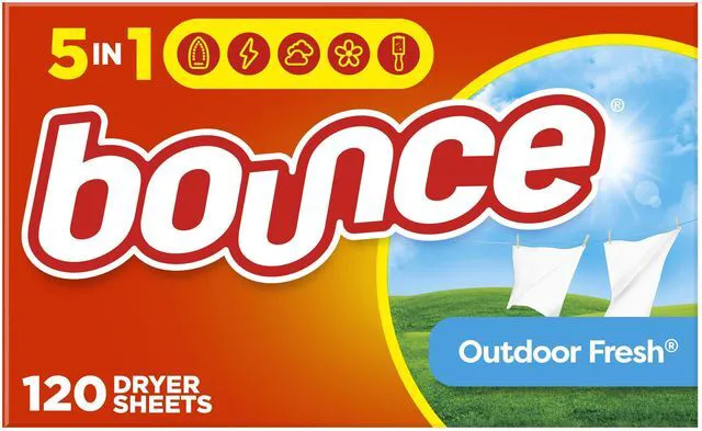 Main image of Bounce Fabric Softener Sheets, Outdoor Fresh Scent, 120 Count