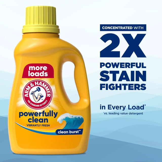 Alt view image 2 of 5 - ARM & HAMMER Clean Burst Laundry Detergent Liquid, 43fl oz, 43Loads