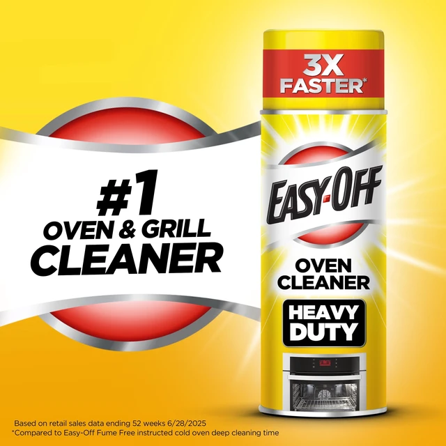 Alt view image 2 of 7 - Easy-Off Heavy Duty Oven Cleaner Foam, 14.5oz, Removes Grease & Burned-On Food for Ovens, Grill Grates & More