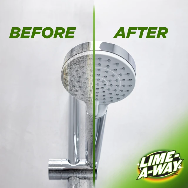 Alt view image 3 of 5 - Lime-A-Way Hard Water Stain Remover Spray, Removes Lime, Calcium & Rust in Seconds, Bathroom Cleaner, 22fl oz