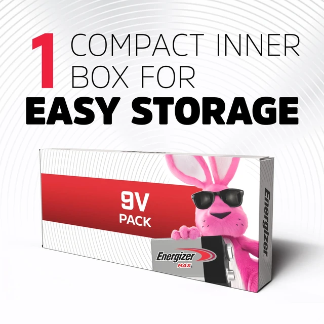 Alt view image 5 of 6 - Energizer MAX 9V Alkaline Batteries (1 Pack)