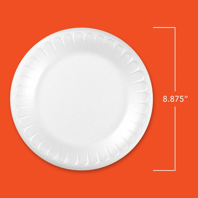 Alt view image 4 of 7 - Hefty Everyday Soak Proof Disposable Foam Plates, 8.8 Inches, 50 Count