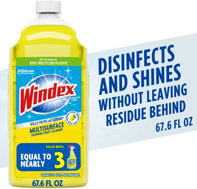 Main image of Windex Multi-Surface Disinfectant Cleaner Refill, Citrus Fresh, 67.6fl oz