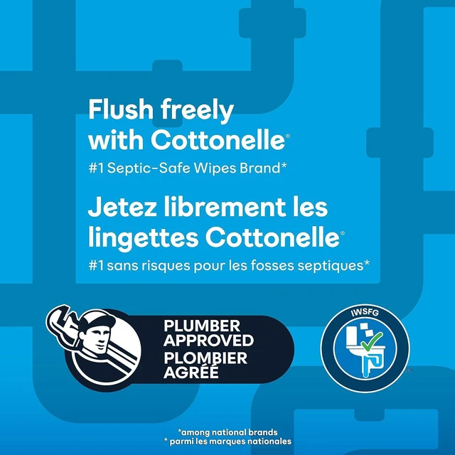 Alt view image 3 of 7 - Cottonelle Flushable Wet Wipes for Adults, 1 Flip-Top Pack, 42 Wipes, Alcohol-Free, Plastic Free