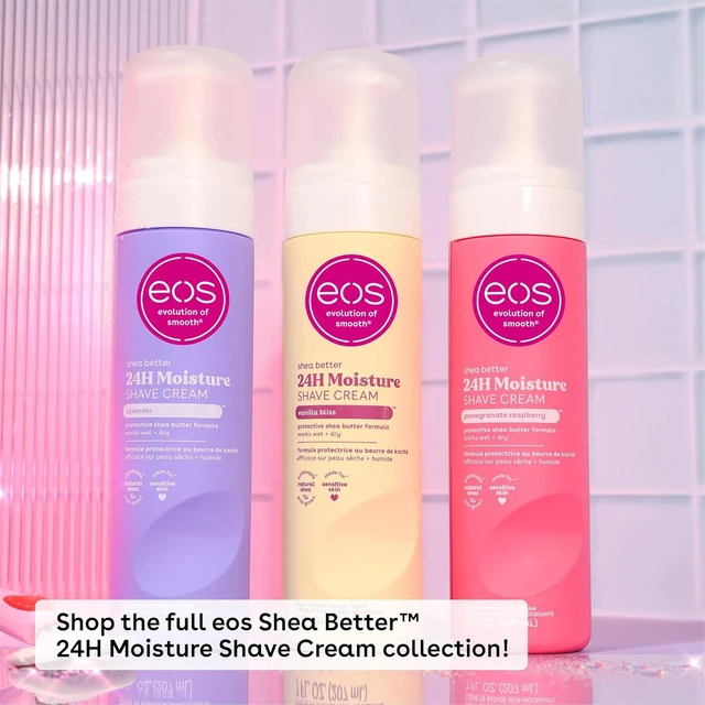 Alt view image 3 of 6 - Eos Shea Butter Shave Cream Vanilla Bliss, 24H Moisture, 7 fl oz, 2 Pack
