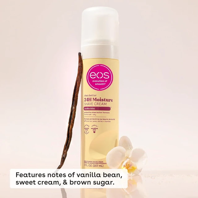 Alt view image 6 of 6 - Eos Shea Butter Shave Cream Vanilla Bliss, 24H Moisture, 7 fl oz, 2 Pack