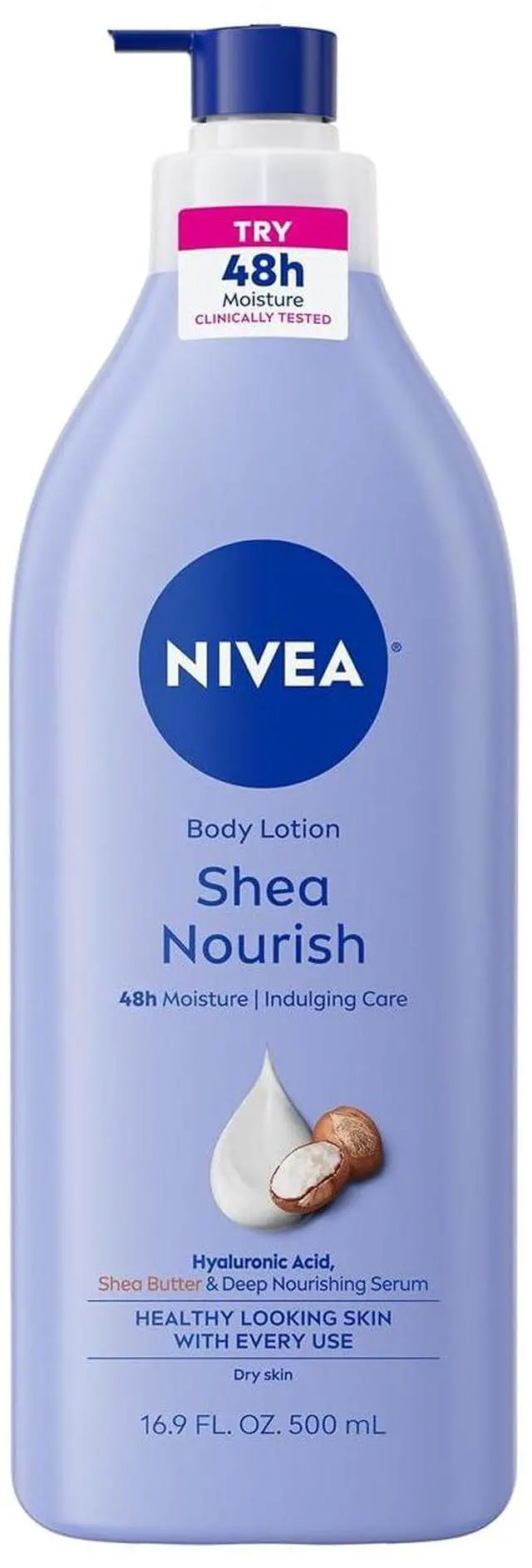 Main image of NIVEA Shea Nourish Body Lotion with Shea Butter & Hyaluronic Acid, 16.9 Oz
