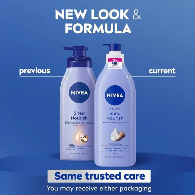 Alt view image 5 of 6 - NIVEA Shea Nourish Body Lotion with Shea Butter & Hyaluronic Acid, 16.9 Oz