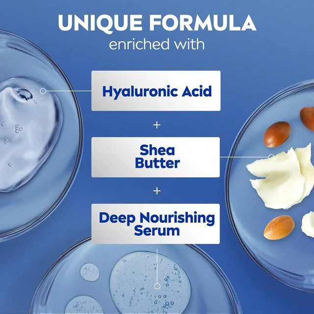 Alt view image 6 of 6 - NIVEA Shea Nourish Body Lotion with Shea Butter & Hyaluronic Acid, 16.9 Oz