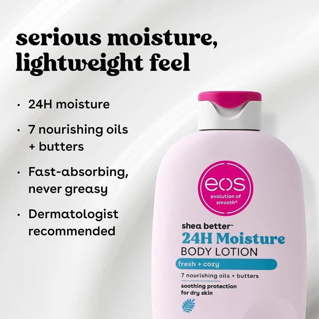 Alt view image 4 of 6 - Eos Natural Shea Better Body Lotion, Fresh & Cozy, 16 fl oz