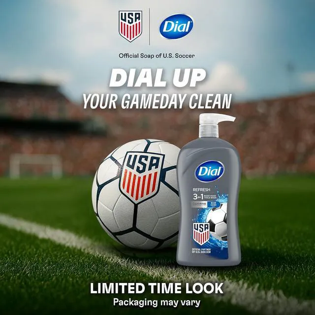 Alt view image 6 of 6 - Dial Men 3-in-1 Body, Hair & Face Wash, 32 Fl Oz, Blue Sage Scent, Deep Cleanse & Gentle on Skin with Clean Rinse Technology