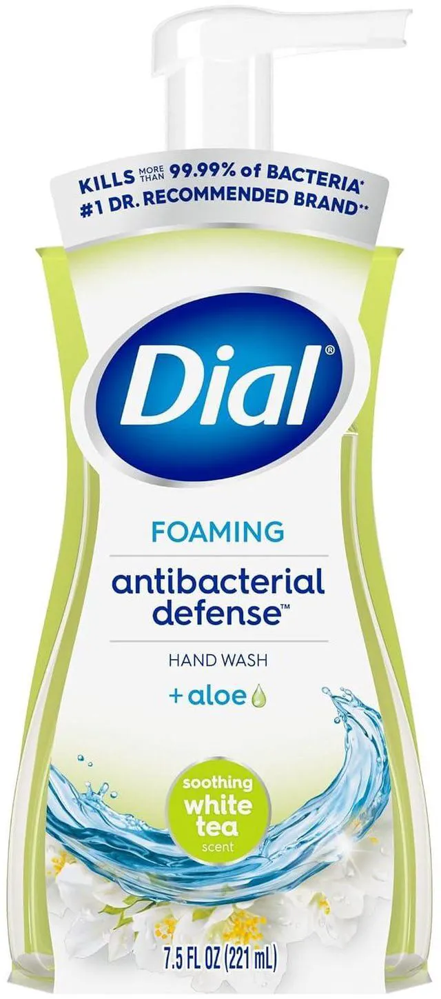 Main image of Dial Antibacterial Foaming Hand Wash, Soothing White Tea, 7.5fl oz
