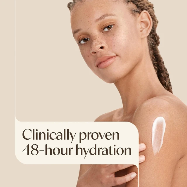 Alt view image 6 of 6 - Aveeno Daily Moisturizing Body Lotion, 18 Fl Oz, Normal to Dry Skin, with Soothing Prebiotic Oat, Non Greasy, Non Comedogenic, Fragrance Free, for Women & Men