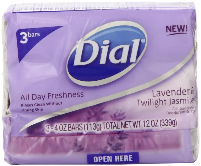 Main image of Dial Antibacterial Deodorant Soap Lavender & Twilight Jasmine, 3 Count
