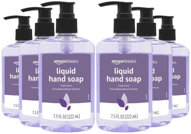 Main image of 5 Fl Oz (Pack of 6) Amazon Basics Original Fresh Liquid Hand Soap with Moisturizers