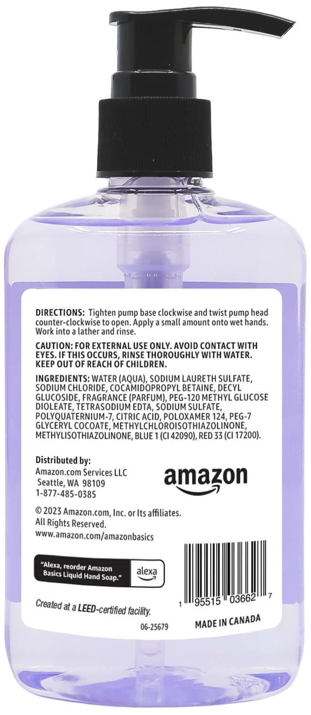 Alt view image 6 of 6 - 5 Fl Oz (Pack of 6) Amazon Basics Original Fresh Liquid Hand Soap with Moisturizers