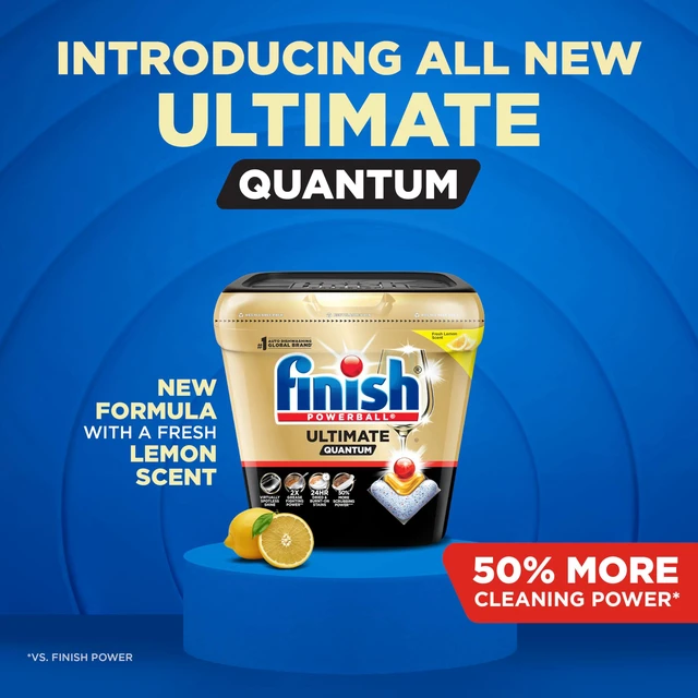 Alt view image 5 of 6 - Finish Ultimate Quantum Dishwasher Pods, Lemon Scent, 38 Count