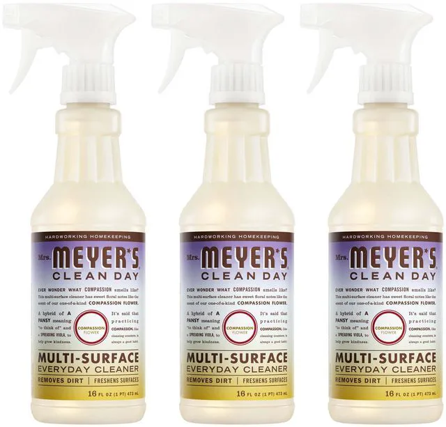 Main image of MRS. MEYER'S CLEAN DAY Multi-Surface Cleaner, Compassion Flower, 3 Pack