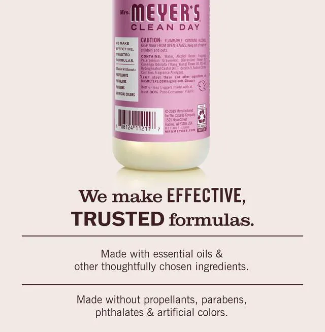 Alt view image 5 of 6 - Mrs. Meyer's Clean Day Room Spray Peony Scent 8Fl Oz 3 Pack