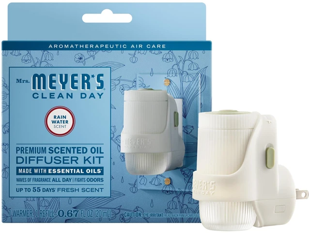 Main image of Mrs. Meyer's Clean Day Scented Oil Rain Water, 1 Warmer and Refill