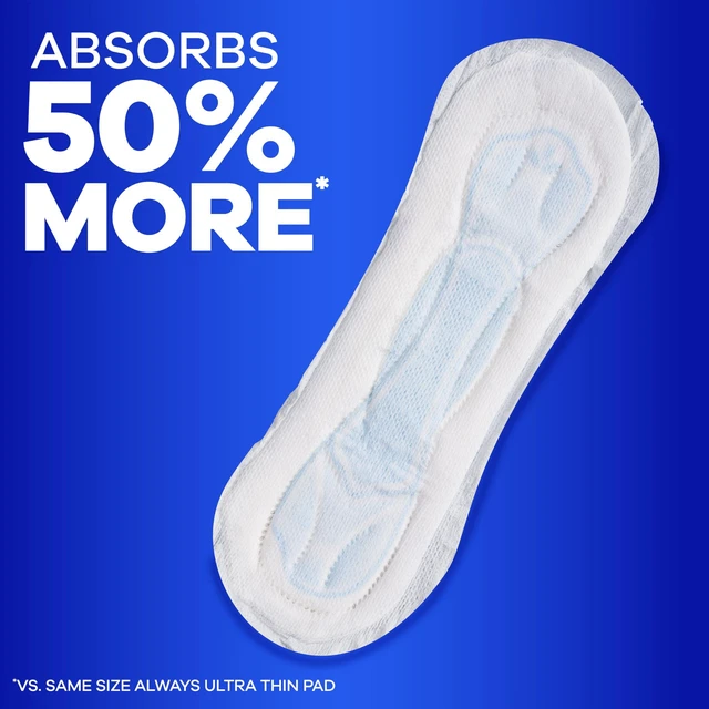 Alt view image 4 of 6 - Always Maxi Feminine Pads Without Wings Size 1 Regular Absorbency Unscented 48Count
