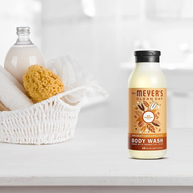 Alt view image 5 of 5 - Mrs. Meyer's Clean Day Moisturizing Body Wash, Oat Blossom Scent, Shower Gel Formula with Essential Oils, 16 oz, for Women and Men