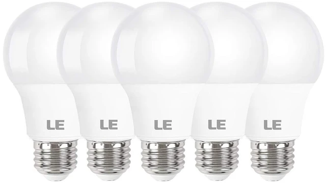 Main image of Lepro A19 E26 LED Light Bulbs 9W 800 Lumens Soft White 2700K 5 Pack