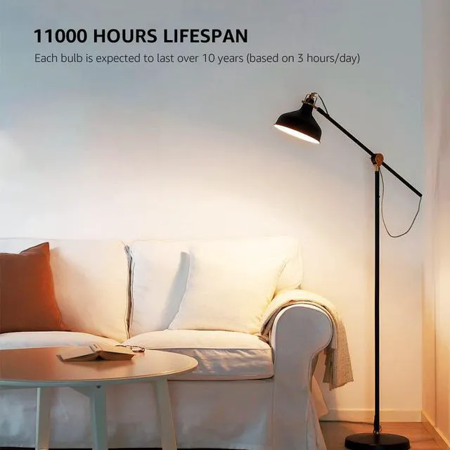 Alt view image 4 of 6 - Lepro A19 E26 LED Light Bulbs 9W 800 Lumens Soft White 2700K 5 Pack