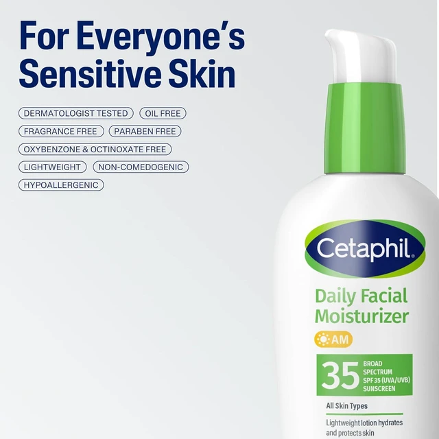 Alt view image 5 of 6 - Cetaphil Daily Oil-Free Facial Moisturizer With Sunscreen SPF 35 Fragrance Free 3 fl oz 88ml