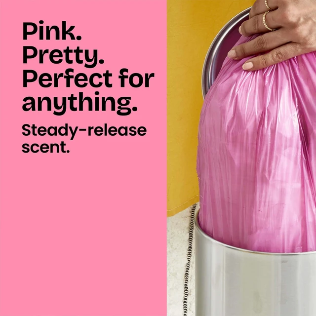 Alt view image 3 of 6 - Glad Small Trash Bags 4 Gallon, Febreze Cherry Blossom, Odor Resistant with Drawstring, 34 Count