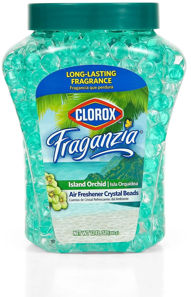 Main image of Clorox Fraganzia Crystal Beads Air Freshener Island Orchid Scent 12Fl Oz