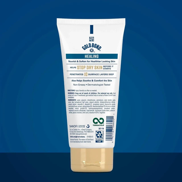 Alt view image 5 of 6 - Gold Bond Healing Hydrating Lotion with Aloe, 5.5 oz - Moisturizes, Heals & Smooths Dry Skin, 24-Hour Hydration