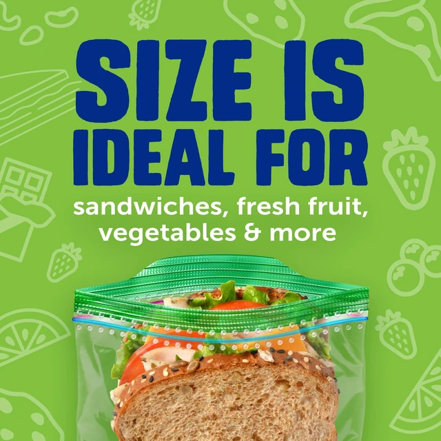 Alt view image 4 of 6 - Ziploc Sandwich & Snack Bags, 105 Count, Easy Open & Close Food Storage