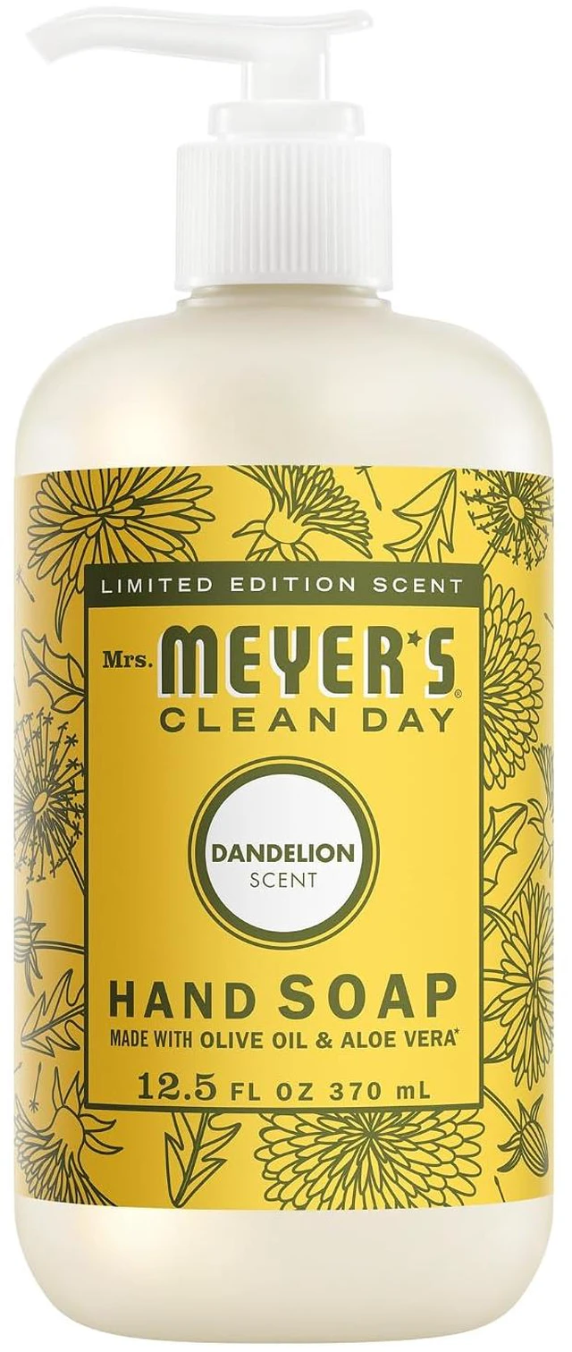 Main image of Mrs. Meyer's Clean Day Liquid Hand Soap, Dandelion Scent, 12.5 Ounce Bottle