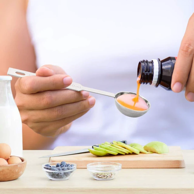 Alt view image 3 of 6 - 5PCS OstWony Measuring Spoons Set, Includes 1/8, 1/4, 1/2, 1 tsp, 1 tbsp