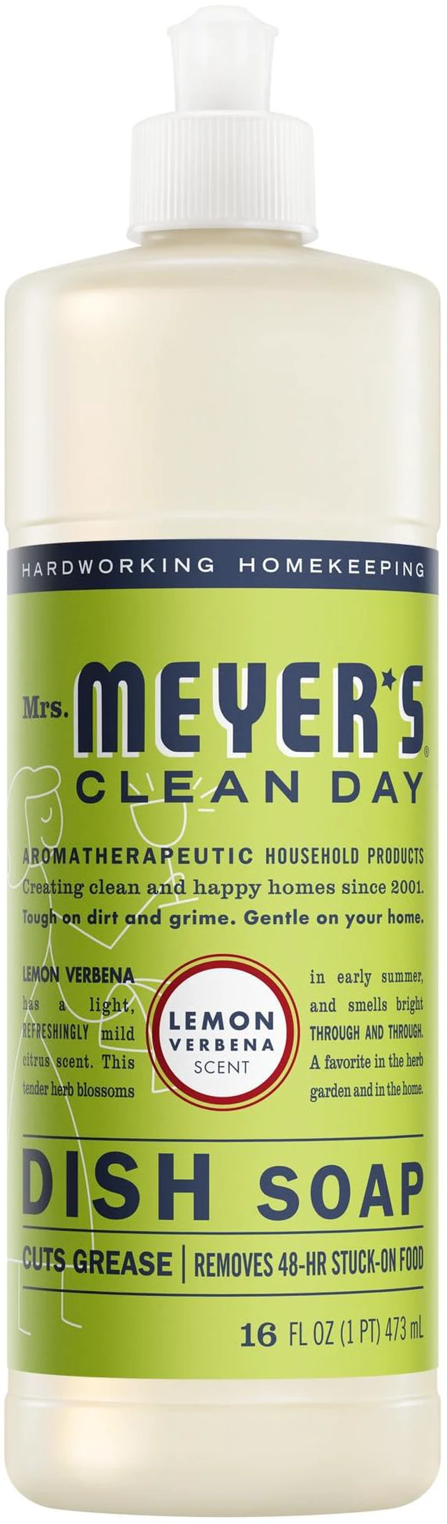 Main image of Mrs. Meyer's Clean Day Liquid Dish Soap, 16fl oz, Lemon Verbena