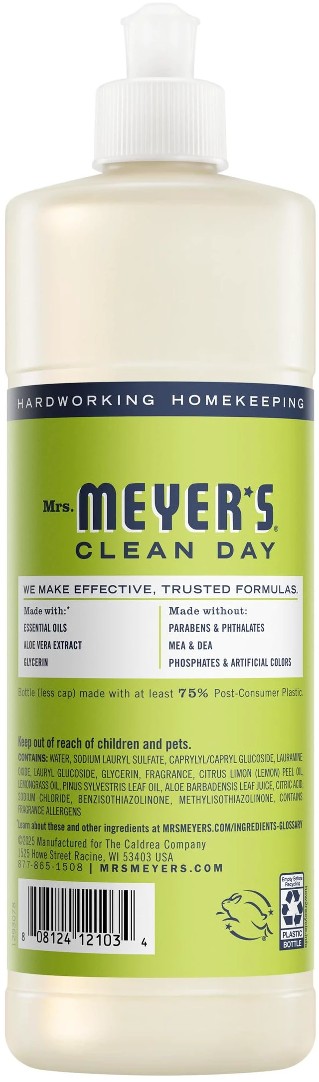 Alt view image 4 of 6 - Mrs. Meyer's Clean Day Liquid Dish Soap, 16fl oz, Lemon Verbena