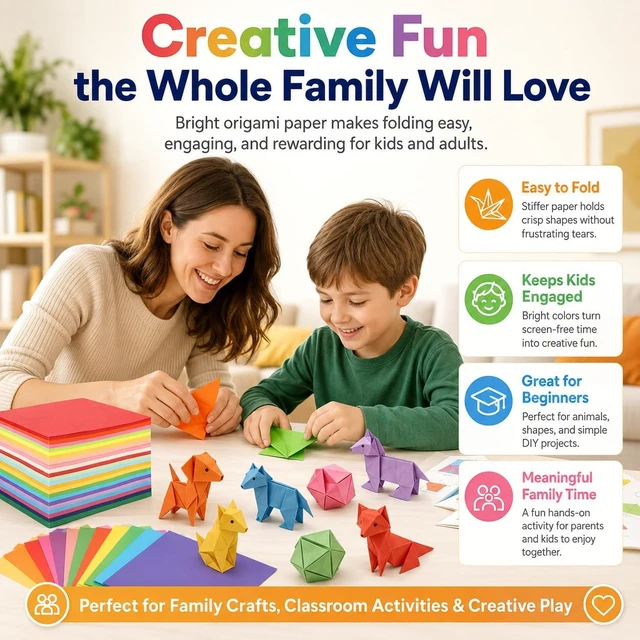 Alt view image 2 of 7 - 6 x 6 Inch Origami Paper 200 Sheets Double-Sided Colored Craft Paper