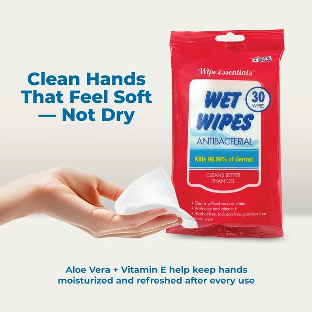 Alt view image 2 of 7 - WipeEssentials Hand Sanitizer Wipes for Adults & Kids - 90Count, 3Packs