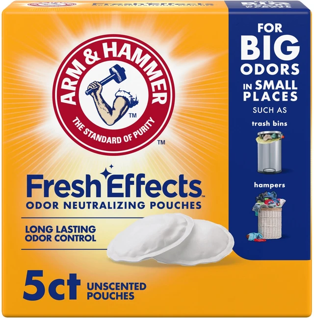 Main image of ARM & HAMMER Fresh Effects Odor Neutralizing Baking Soda Pouches, 5 Count, White