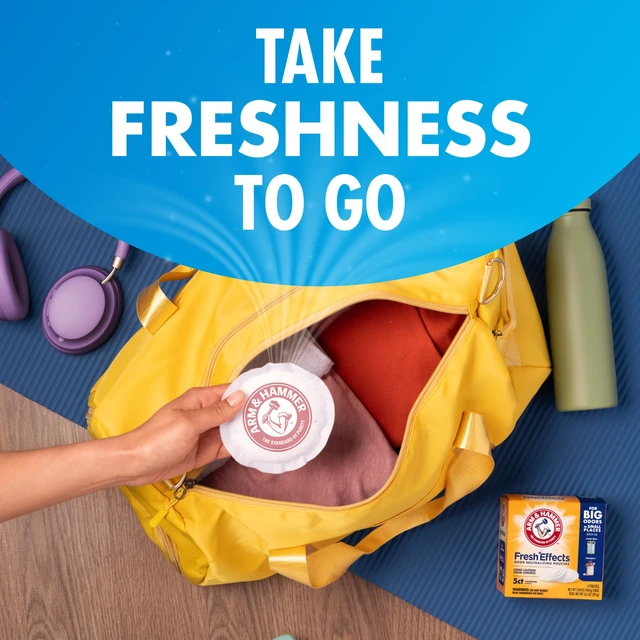 Alt view image 5 of 6 - ARM & HAMMER Fresh Effects Odor Neutralizing Baking Soda Pouches, 5 Count, White