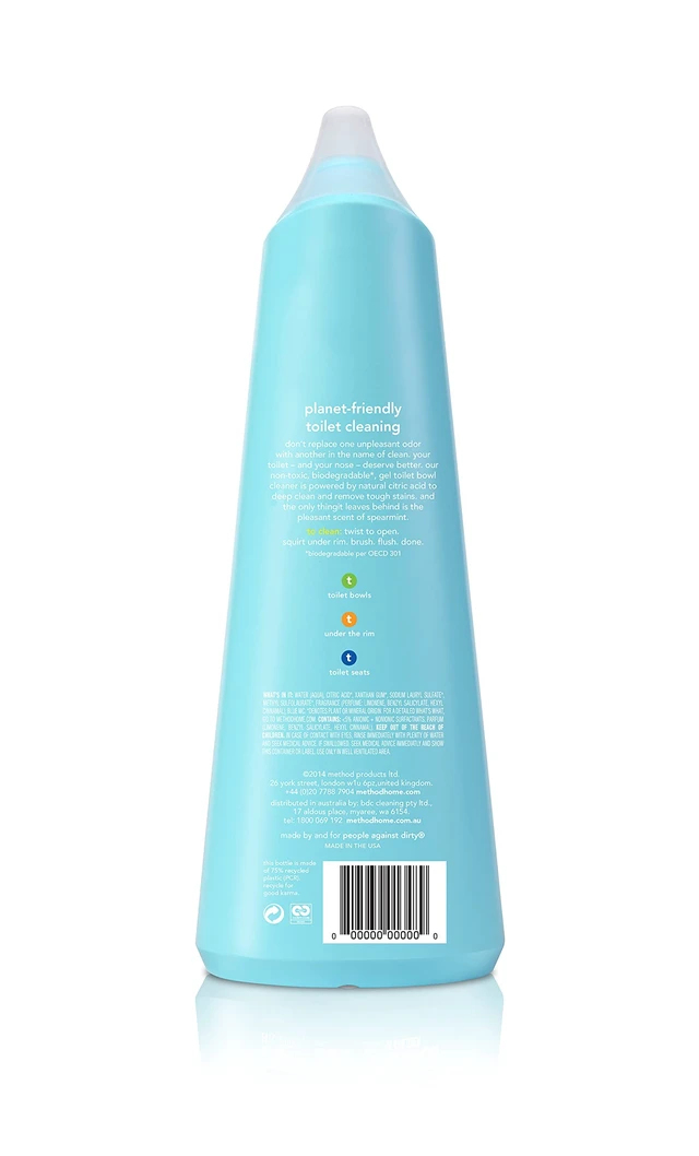 Alt view image 2 of 5 - Method Antibacterial Toilet Bowl Cleaner, 24 fl oz, Spearmint