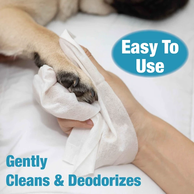 Alt view image 2 of 7 - 110 Pack Pet Grooming Wipes, 8.6"x7.8", Large & Extra-Large, Lavender Aloe Unscented, Hypoallergenic & Extra Durable for Dogs & Cats