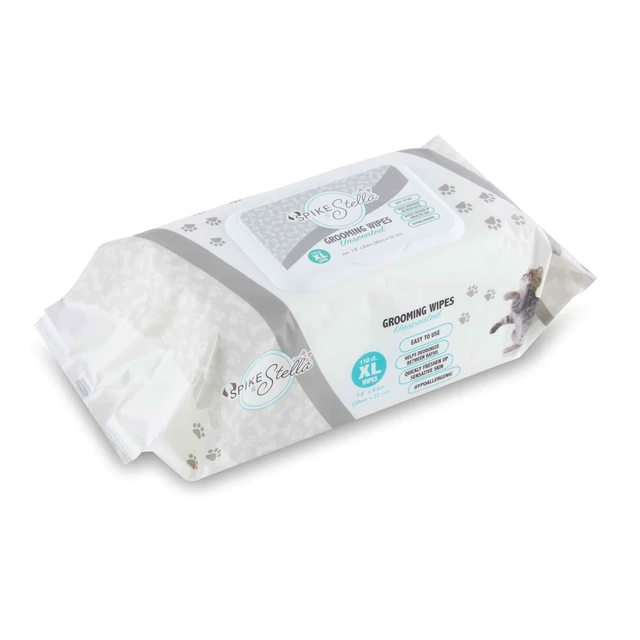 Alt view image 5 of 7 - 110 Pack Pet Grooming Wipes, 8.6"x7.8", Large & Extra-Large, Lavender Aloe Unscented, Hypoallergenic & Extra Durable for Dogs & Cats